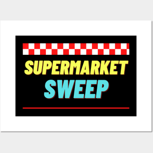 supermarket sweep classic american retro sticker Posters and Art